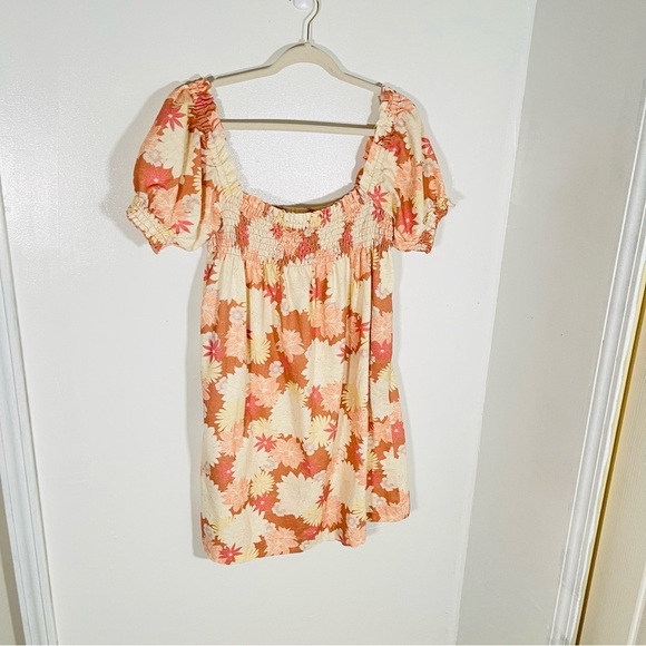 NEW Faherty Ramona Dress Floral Bohemian Cotton Spring Summer Warm Island Floral - Picture 3 of 8